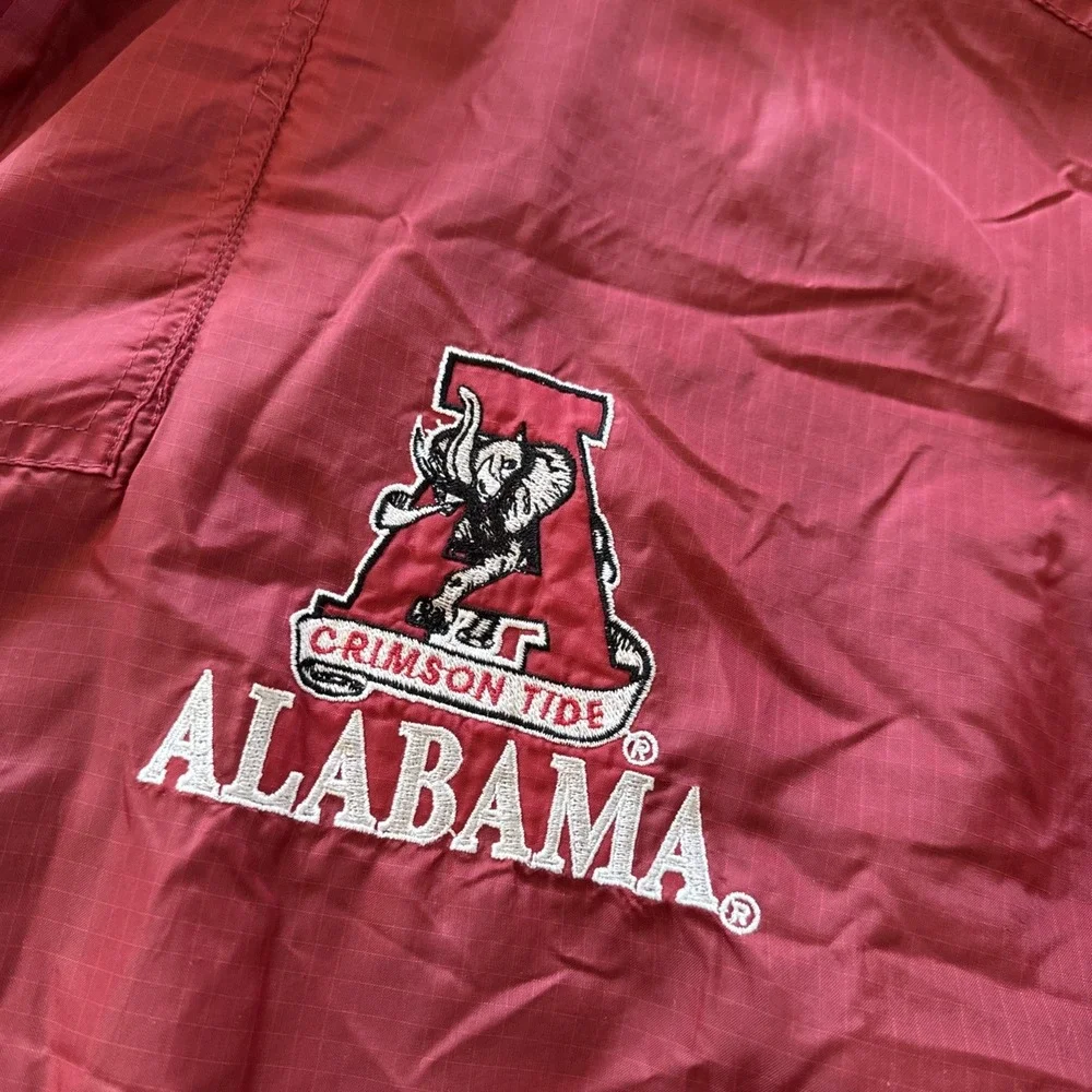 Vintage‎ Alabama Crimson Tide Puffer Jacket Mens XL 90s Genuine Stuff Red